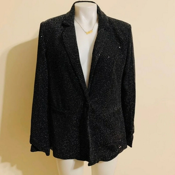 Forever 21 Glittery Blazer Size M - Picture 4 of 5